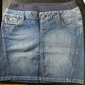 Maternity Blue Jean Skirt